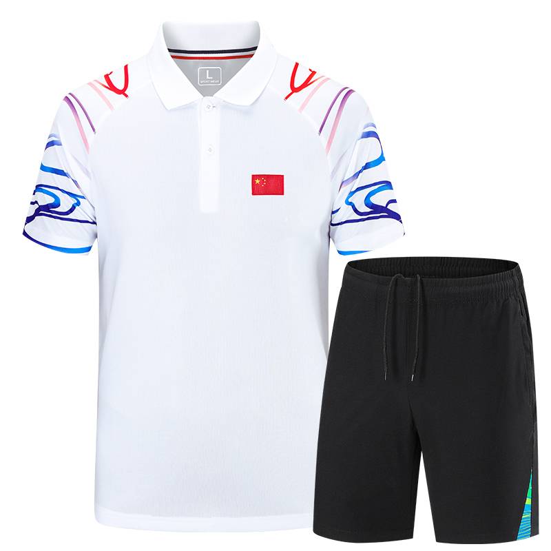 Gas row uniform men's and women's referee takes badminton table tennis clothes breathable sweat absorption swimming door ball referee service customization