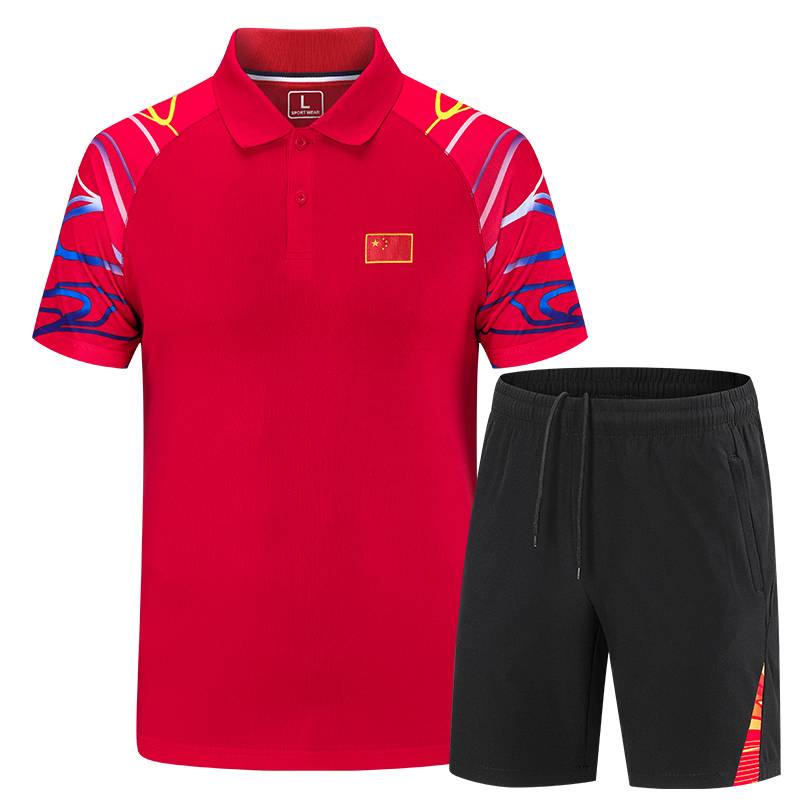 Gas row uniform men's and women's referee takes badminton table tennis clothes breathable sweat absorption swimming door ball referee service customization