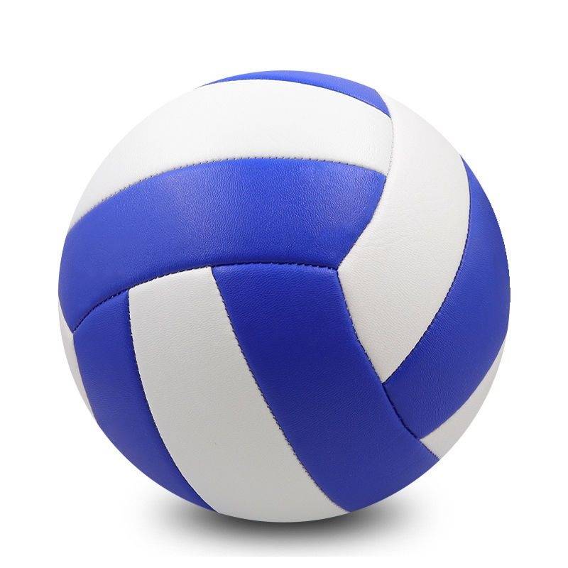 Blue and white, volleyball+air needle+net bag+air cylinder