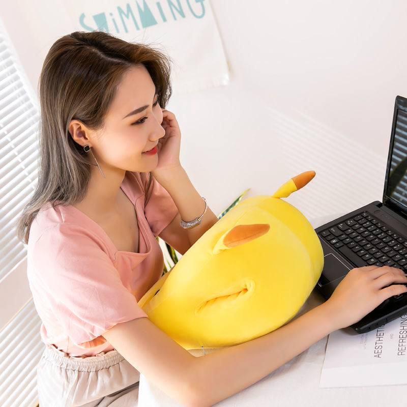 Cute lying sleeping pillow office lunch break pillow warm hand warmer student summer sleeping artifact school children lying pillow girl