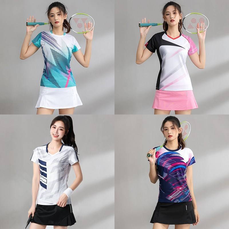 Badminton suit set new gas -row uniform men's and women's quick drying ping the table tennis running service customization