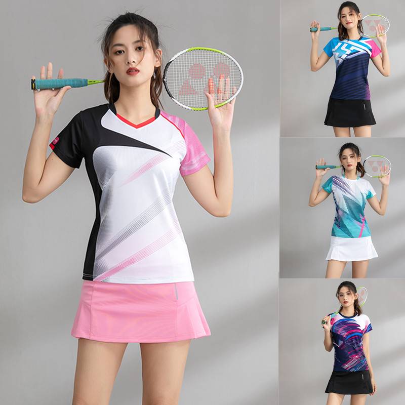 Badminton suit set new gas -row uniform men's and women's quick drying ping the table tennis running service customization