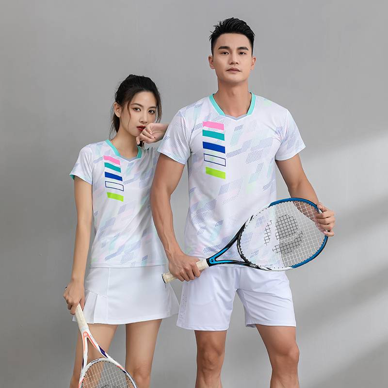 Badminton suit set new gas -row uniform men's and women's quick drying ping the table tennis running service customization