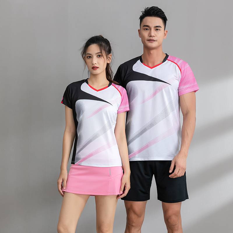 Badminton suit set new gas -row uniform men's and women's quick drying ping the table tennis running service customization