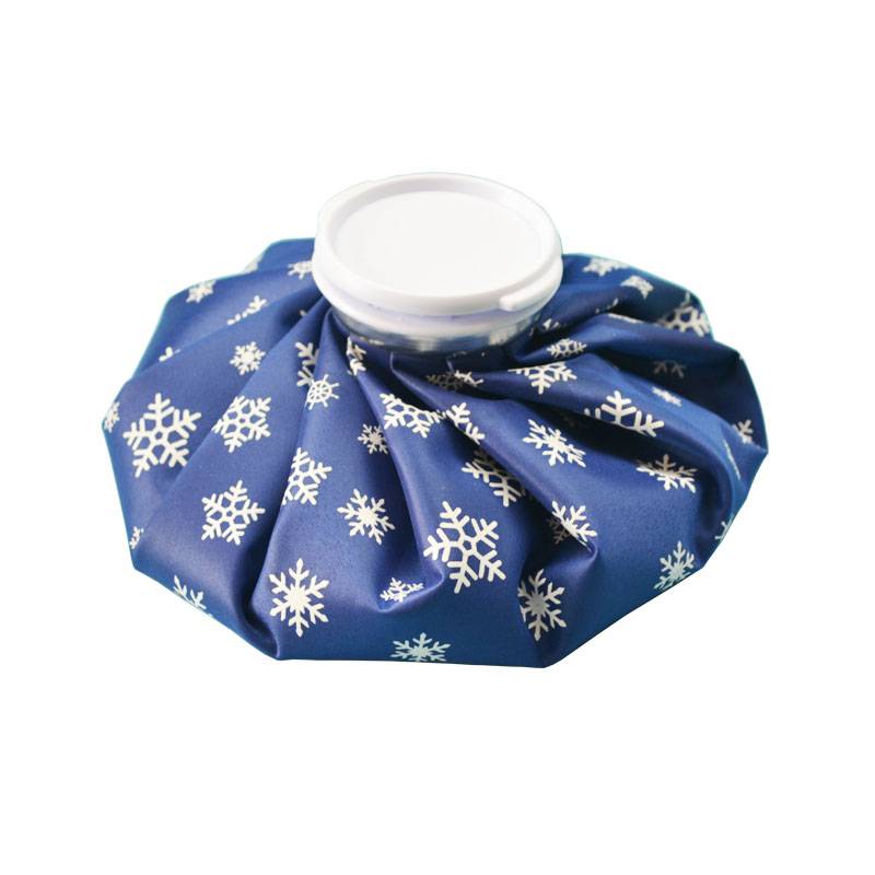 An ice pack of exercise bag ice packs with a bag of ice on a kneecap shoulder neck twisting cold and cooling heat dressing can be used repeatedly