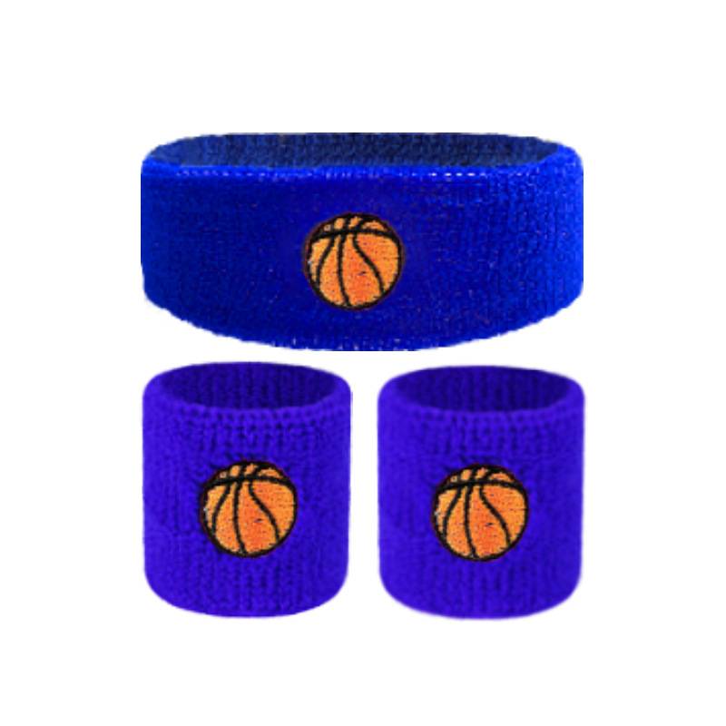 Blue basketball head with wrist care (one set)