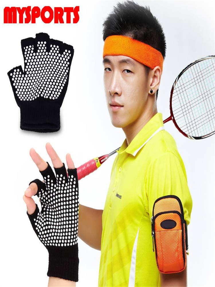 Yoga fitness glove men's and women's anti -skid sports wrist career summer thin palm custard wiper basketball volleyball exercise