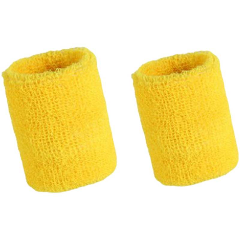 Pure cotton yellow wrist 2 words
