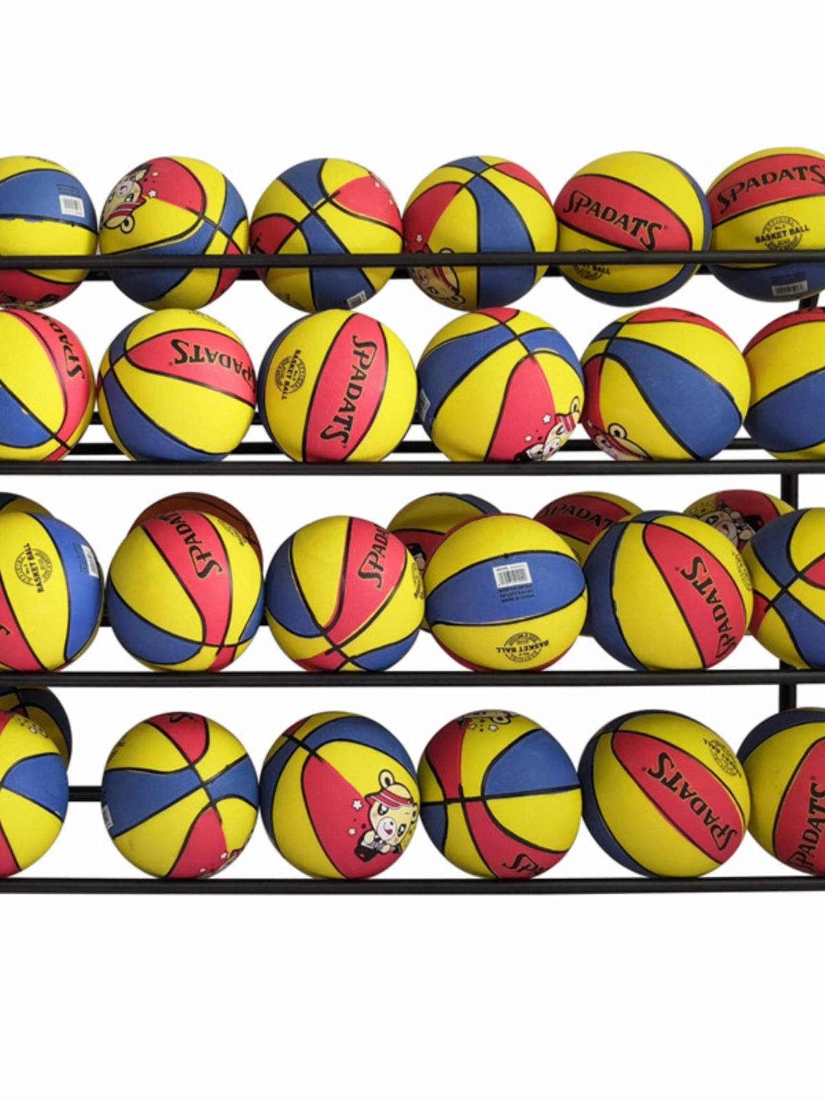 Storage basketball rack kindergarten football volleyball school uses a multi -layer iron frame ball frame to move the ball shelf