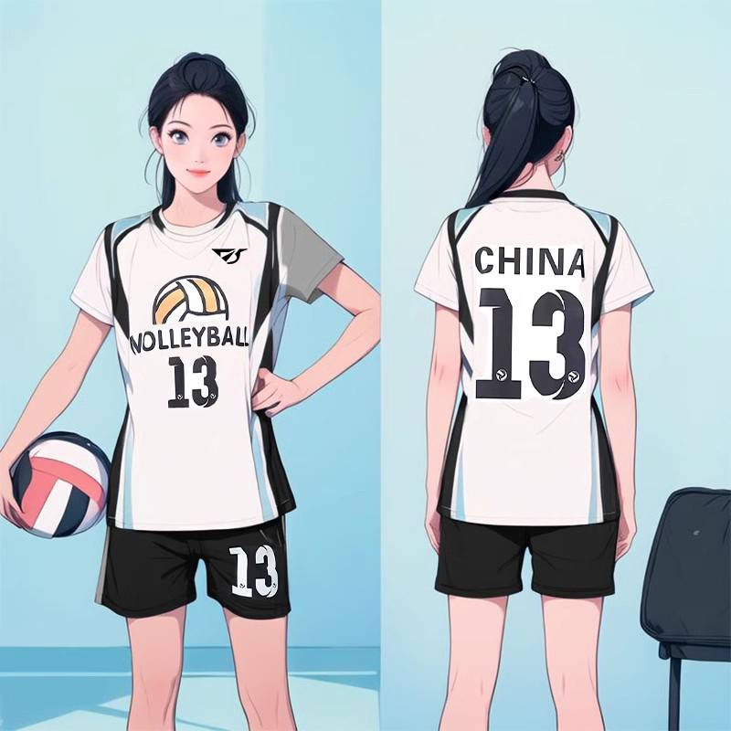2024 new gas volleyball suit women's custom volleyball team men's sports competition Short -sleeved ball uniform training customization