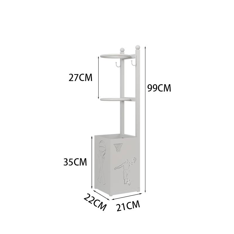 Two -layer on the wall [with a storage basket]