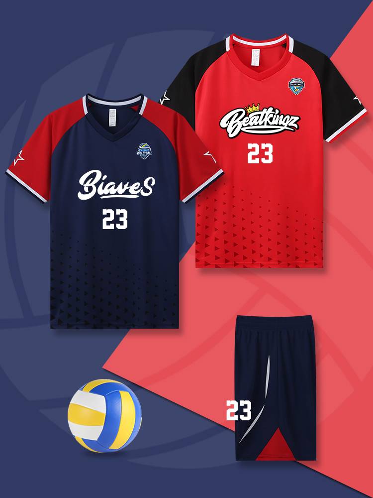 2024 new volleyball uniform custom team women's gas volleyball sportswear men's training competition clothing set clothes