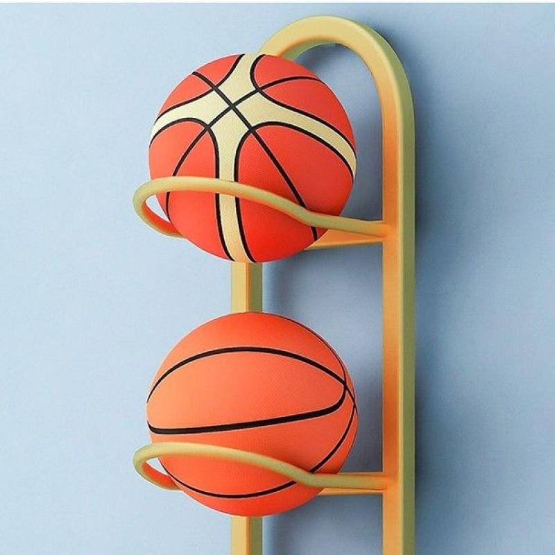 Basketball storage household room storage category storage type of kindergarten badminton football volleyball storage rack swing basket
