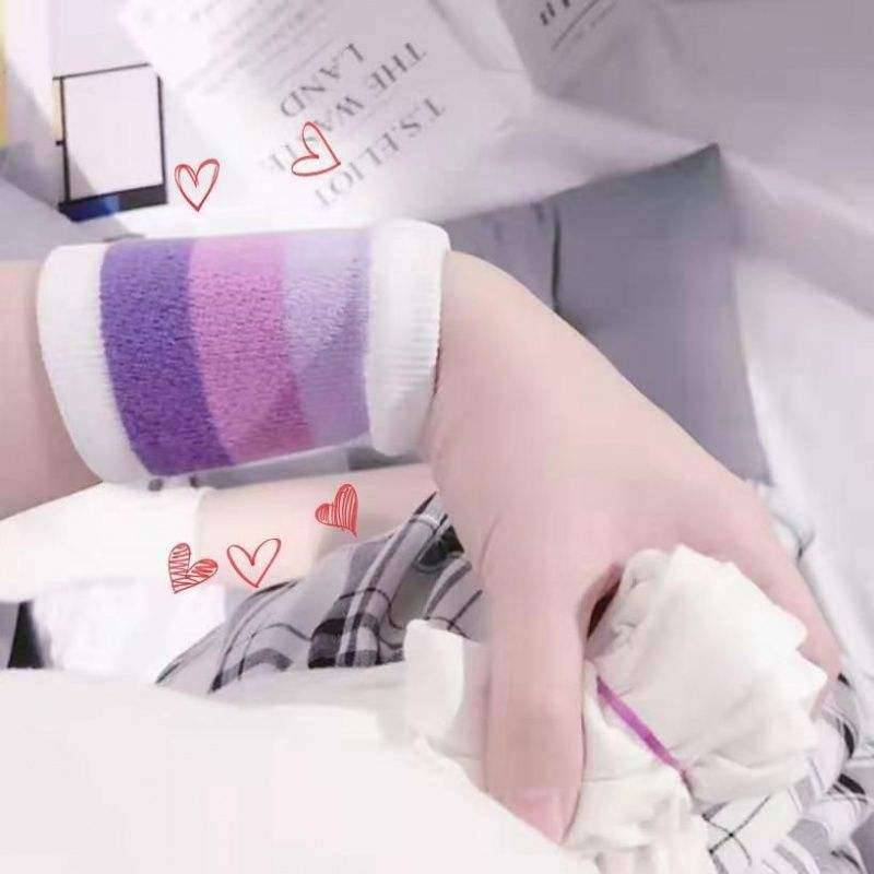INS student wrist care female covered scar, breathable, sweat, sweat, popular hip -hop cute girl towel sports campaign wrist