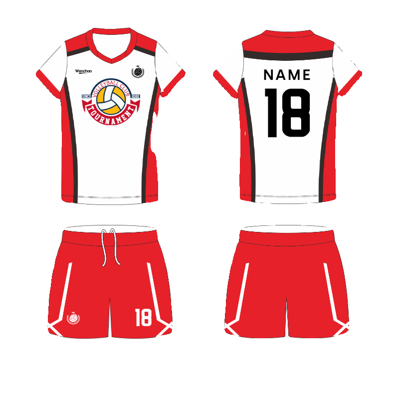 New full -body custom volleyball suit, men's and women's speed dry voltage jersey competition training team service free print number number