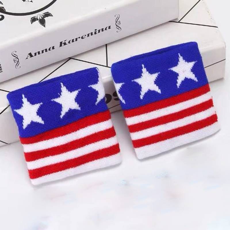 Blue 4 star care, a pair of wrists