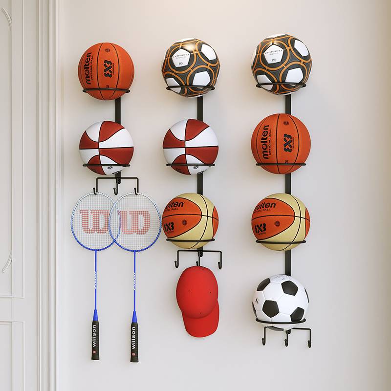 Kindergarten -free simply basketball storage rack indoor household children's feather foot volleyball placing shelf