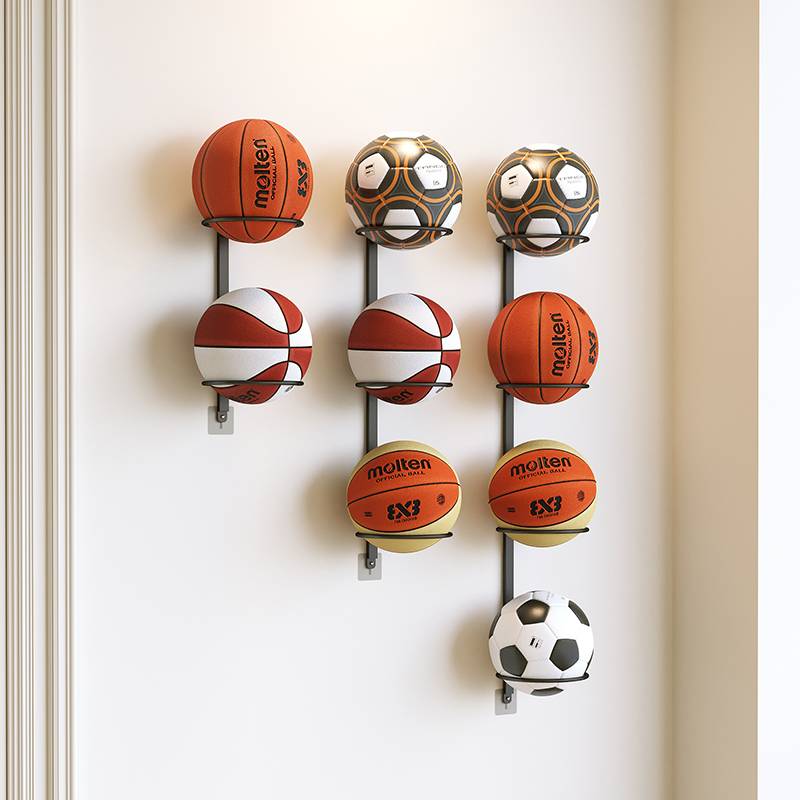 Kindergarten -free simply basketball storage rack indoor household children's feather foot volleyball placing shelf