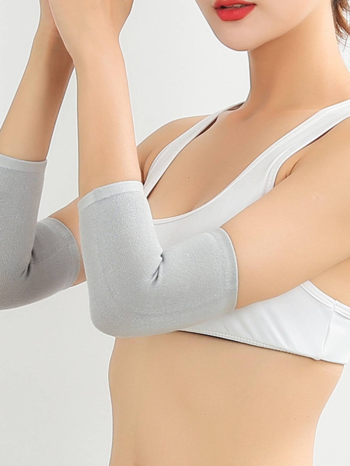 Pure cotton cotton elbow, wrist and arms, men and women, spring and summer thin air -conditioned houses, warm, breathable joints, sweat, wipe, fake sleeves