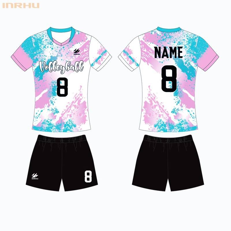 2024 new volleyball uniforms women's set men's volleyball team uniform custom professional gas ball clothes fast dry short sleeves