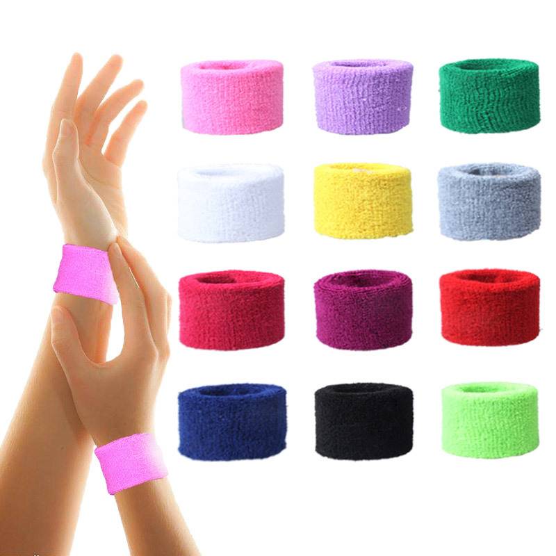 Wrist care men and women sports, sweat, warmth, sweat, wipe wrist cotton basketball badminton volleyball outdoor wristband