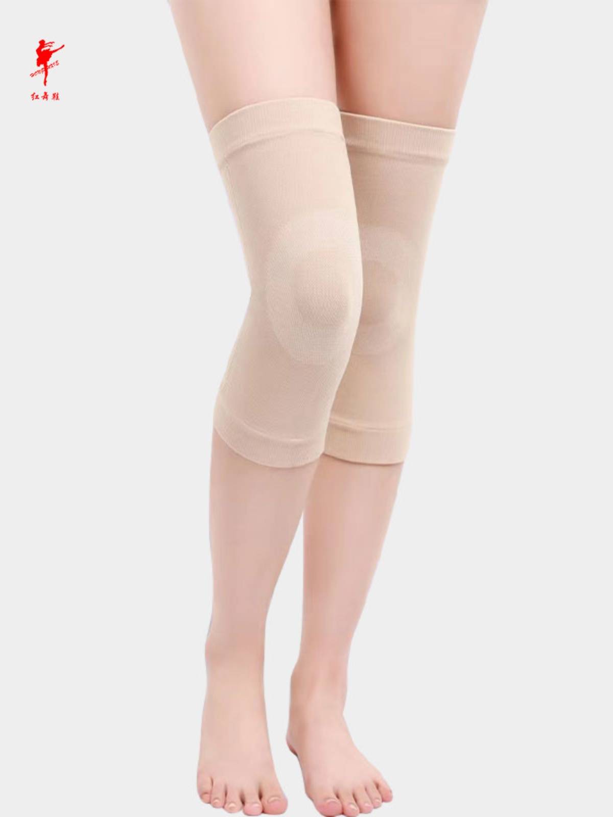Red dance shoes dance sports knee pad men and women common running basketball volleyball badminton table tennis thin knee knee