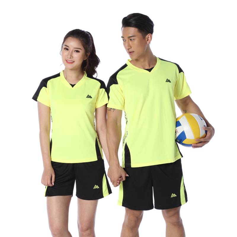 New volleyball suit set men's and women's fast -drying short -sleeved competition training service summer breathable volleyball sportswear custom team uniform