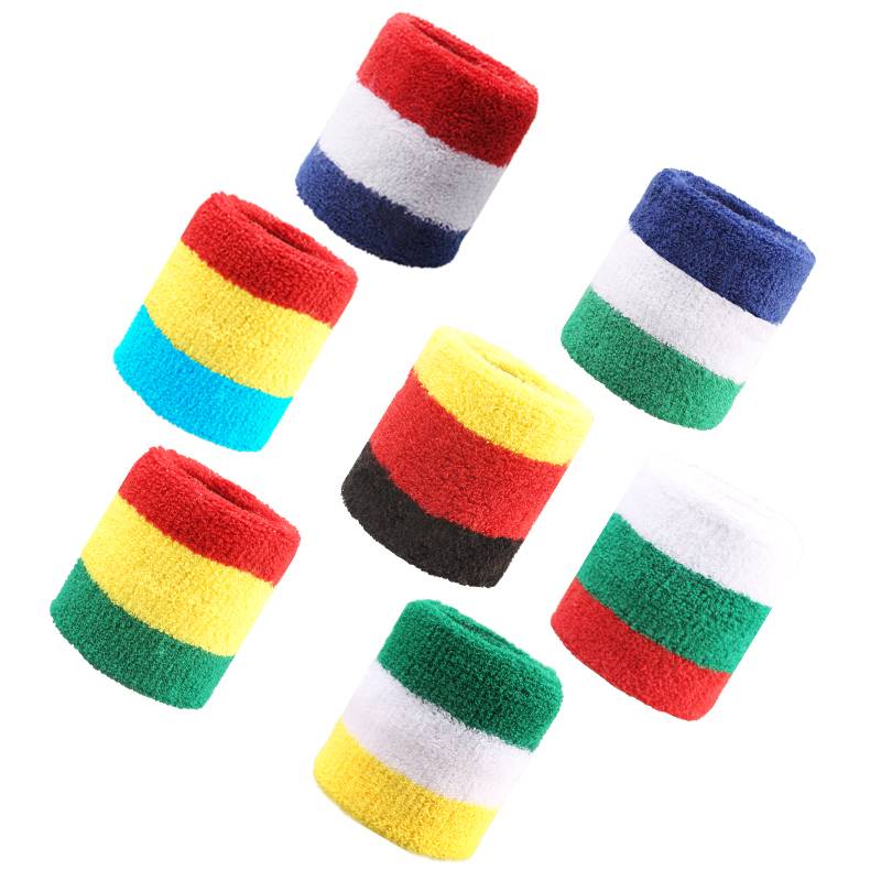 Fashion trendy sports wrist with a head scarf performs with sweat -absorbing wrist care, men and girls, three pieces of children