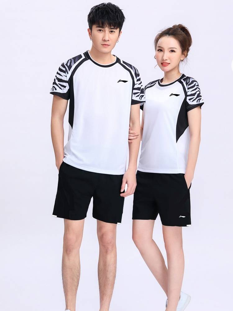 The Li Ning badminton suit, men's and women's volleyball training net-eye dry ping-pong sports suit