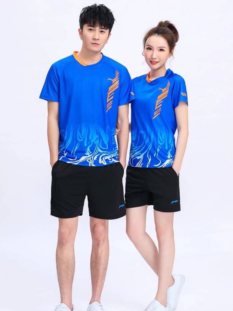 The Li Ning badminton suit, men's and women's volleyball training net-eye dry ping-pong sports suit