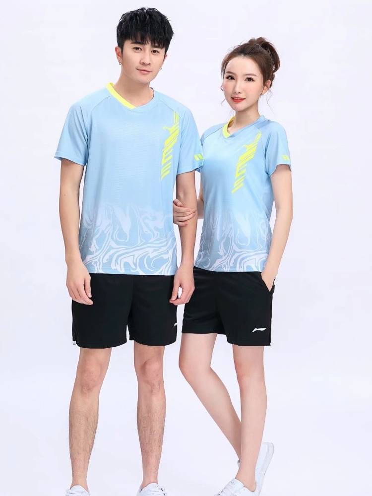 The Li Ning badminton suit, men's and women's volleyball training net-eye dry ping-pong sports suit