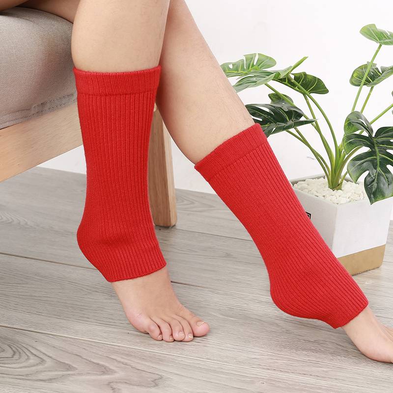 Cashmere protective calibration, warm men and women in autumn and winter, leg protection, foot, feet cover, cold leg high bomb high bombs, thick protective ankle socks