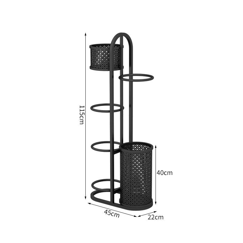 Pack with a basket 4 ball 2 basket black