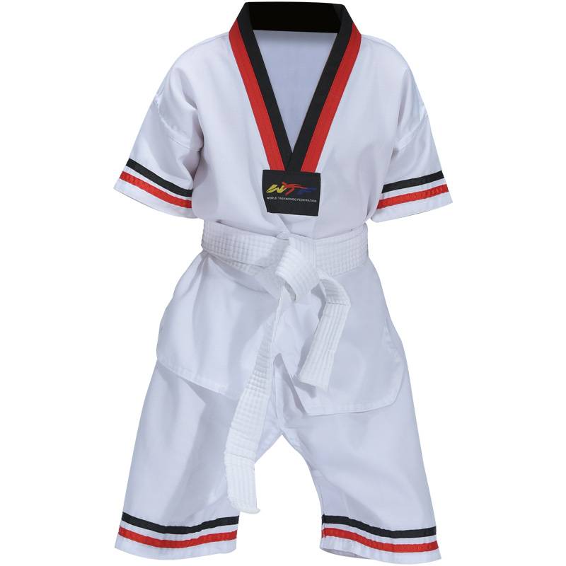 Pure cotton Taekwondo clothing male and female baby adult children, thin short -sleeved training pants junior scholar print custom summer clothes