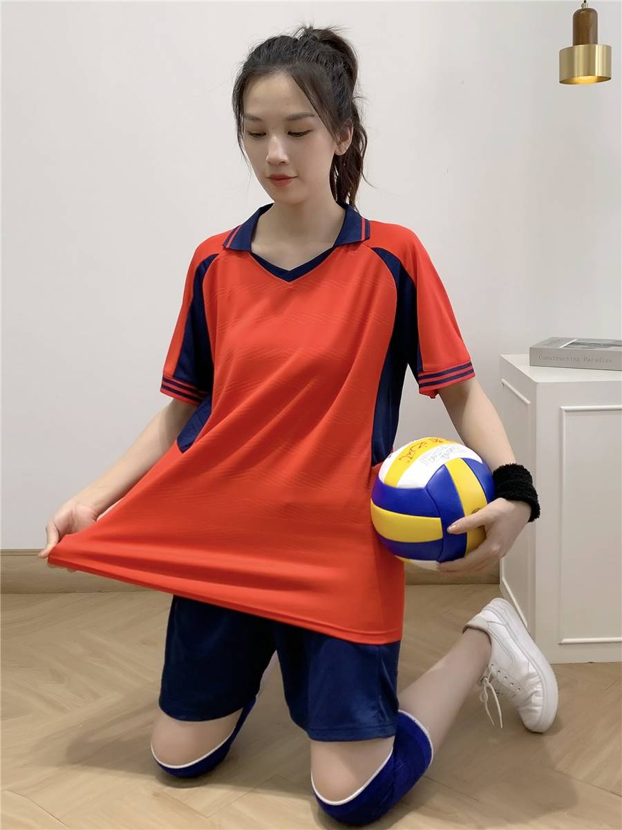 Volleyball uniform female custom loose volleyball competition team service volleyball sports training gas volleyball uniform speed dry printing