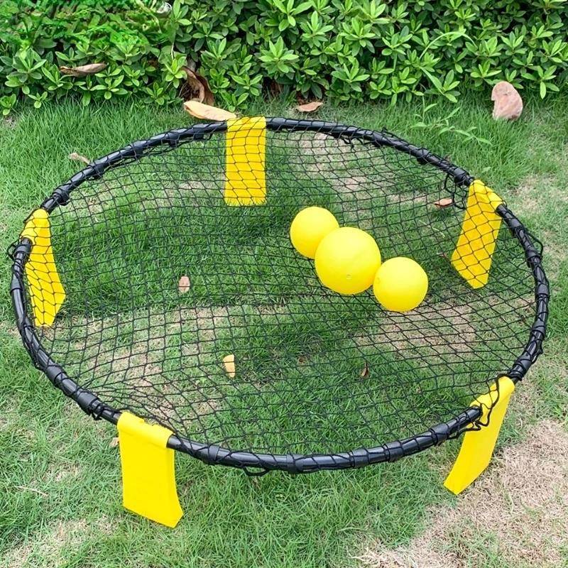 Spikeball mini beach volleyball set round tennis outdoor gathering game troupe