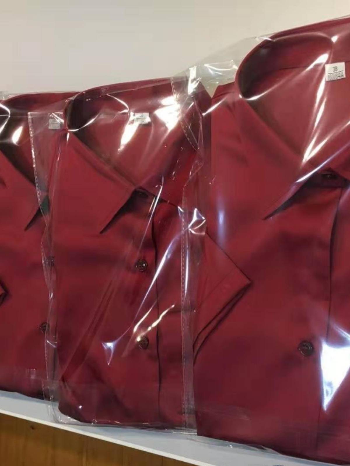 Table Tennis Magistrates Early 100%All -Cotton Easy to Spread Men's Short Sleeve Shirt Red Table Tennis Association Referee Special Clothing
