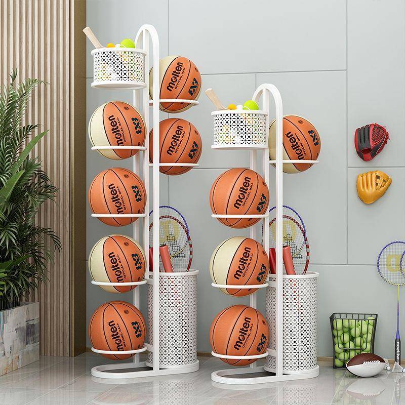 Display rack basketball badminton football volleyball iron art landing tennis settings