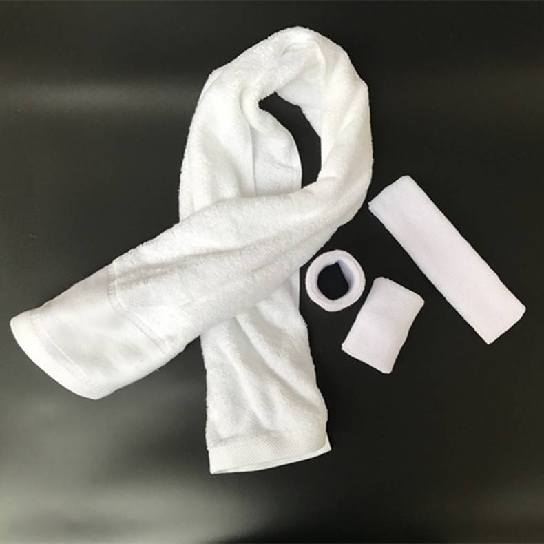 Sports towel head with wrist care set sweat absorption basketball volleyball fitness yoga running personality gift custom logo