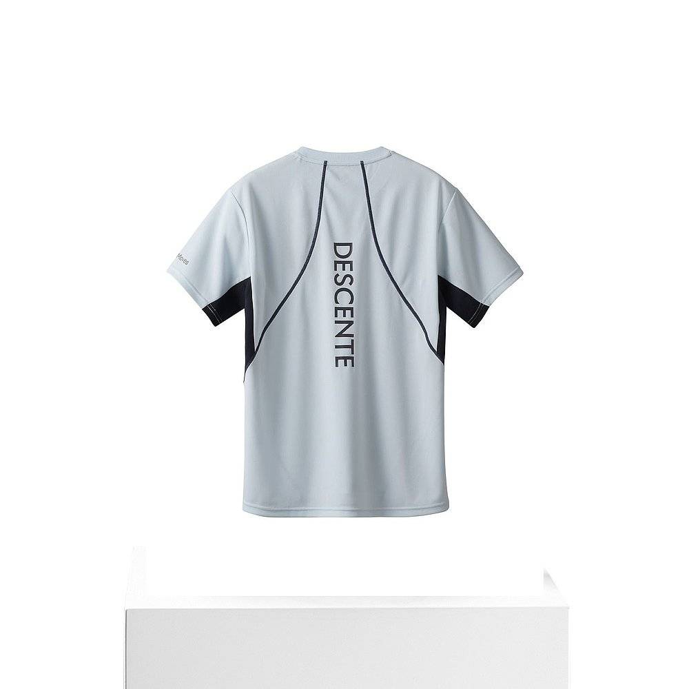 Japan Direct Mail DESCENTE Men and Women Half -sleeved Ball Shirt DVUXJA52 BK Diste
