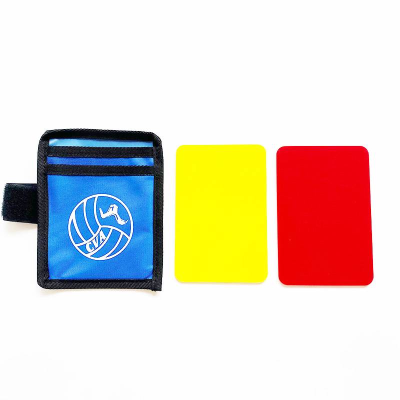 Thick card bag with CVA logo red yellow card set