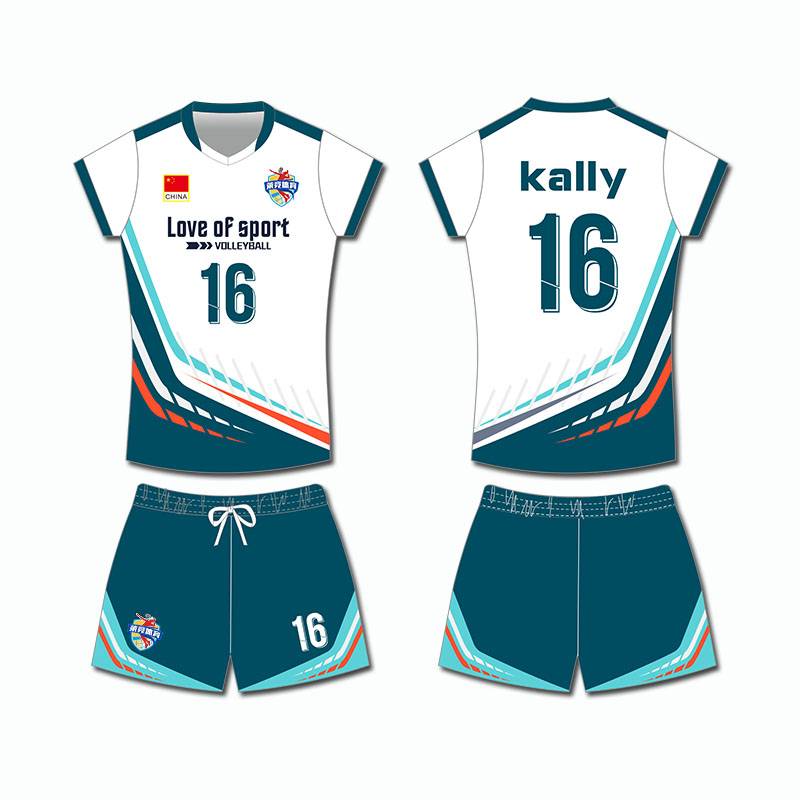 2022 New Qi volleyball uniform Speed ​​drying set team service training top children's men and women summer clothes tailor -made