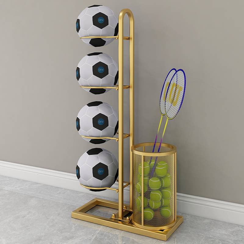 Badminton racket storage basket landing football storage shelf home setting rack ball rack kindergarten basketball putting shelf stand volleyball rack