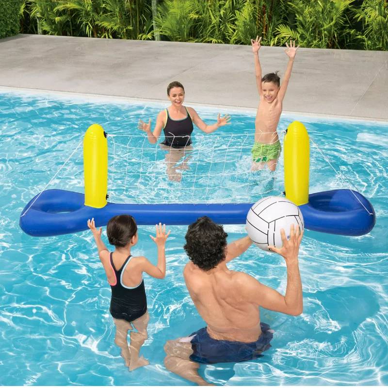 Water inflatable basketball rack volleyball water ball goal children's swimming pool net red drama water shooting floating toy park