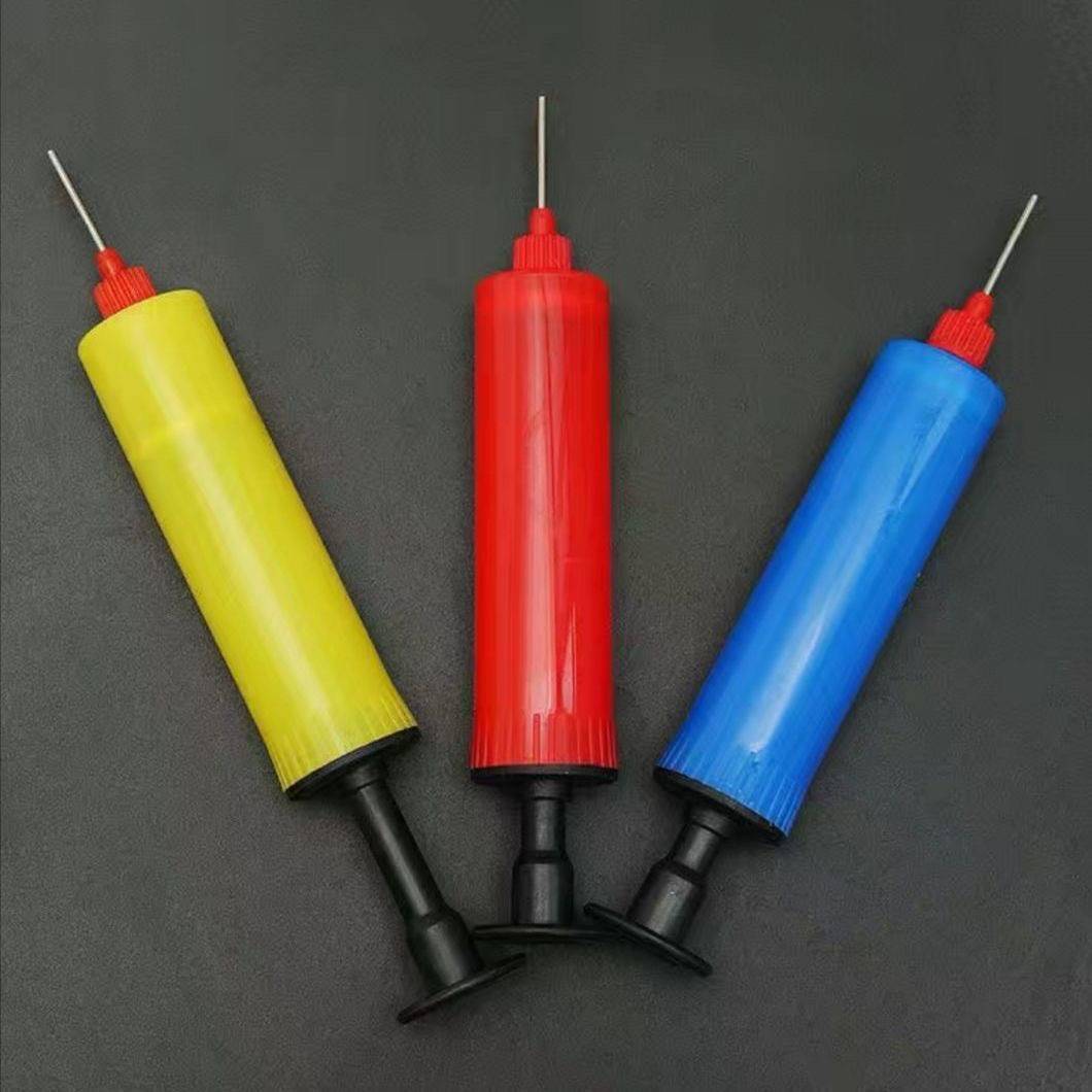 Portable pneumatic leather ball racket shooting ball small basketball volleyball children's toys toy ball manual inflatable cylinder