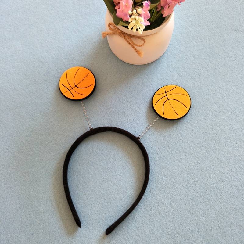 Sports football hair hoop basketball badminton tennis table tennis custom hair holder wearing creative refueling head cave