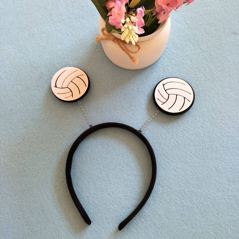 Sports football hair hoop basketball badminton tennis table tennis custom hair holder wearing creative refueling head cave