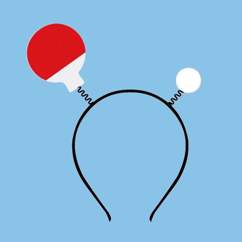 Sports football hair hoop basketball badminton tennis table tennis custom hair holder wearing creative refueling head cave