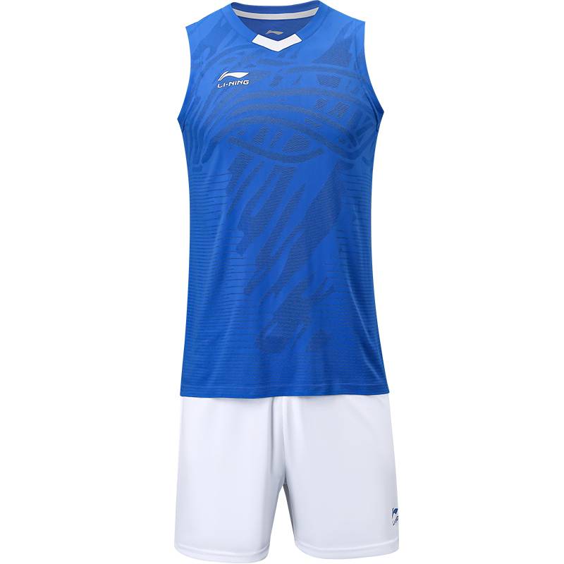 Li Ning's dot clothing set Men 2024 new spring and summer custom number air -row ball sportswear female training competition for women's training competition