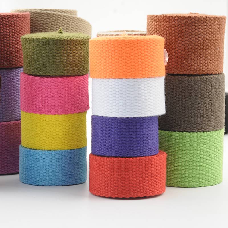 Canvas Backpack Tape -Bringing Army Green Bringing Cotton Cotton Textile Stand -DIY Outdoor Army Training Bags Tape -colored Weaving Rope